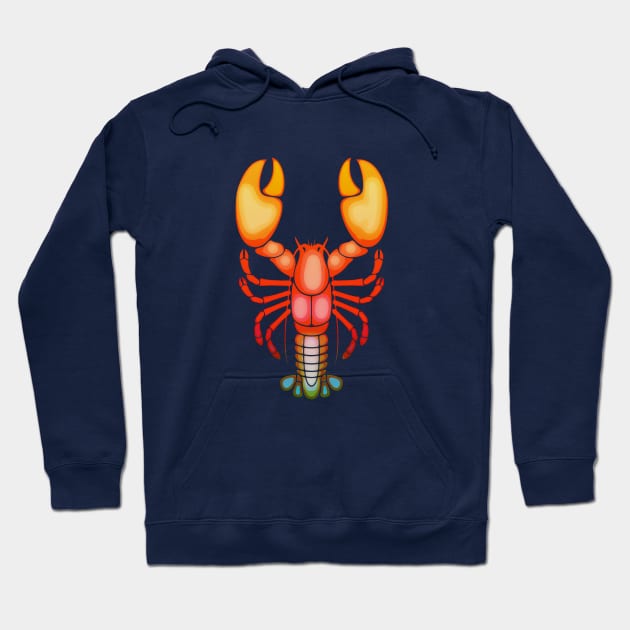 Lobster Sunset Hoodie by Goldquills